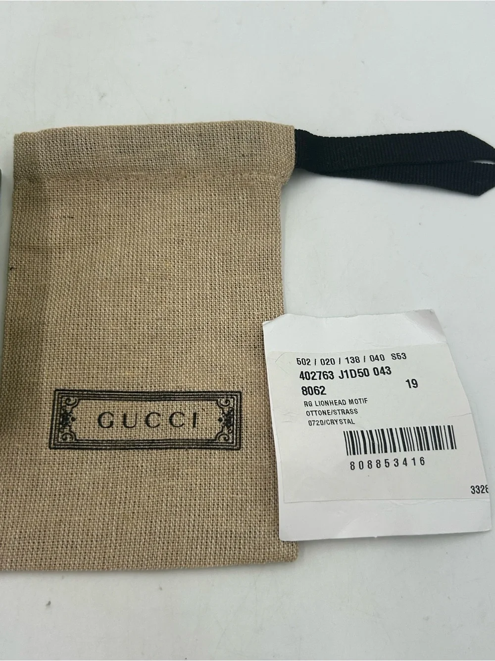 Authentic Unisex Gucci Lionhead motif ring size 8.5 made in Italy